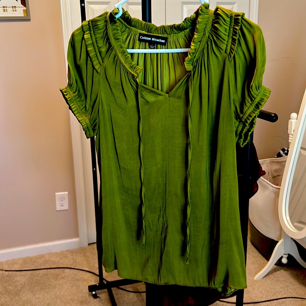 Cute tie blouse